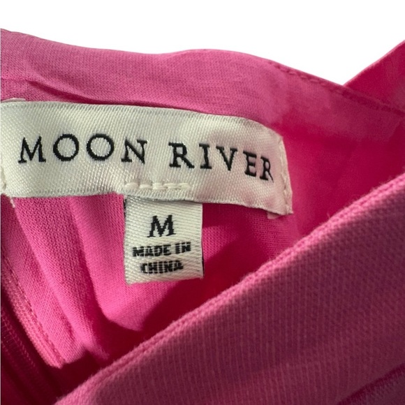 Moon River Corset Bodice Drop Waist Dress In Pink B2356 - Picture 4 of 7